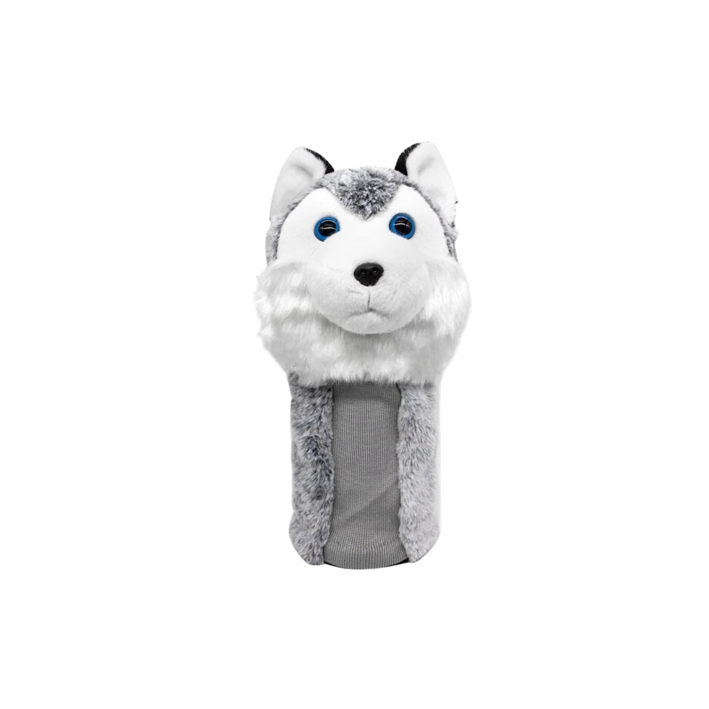 Couvre-driver "Husky Polaire" - Peluche grise aux yeux bleus