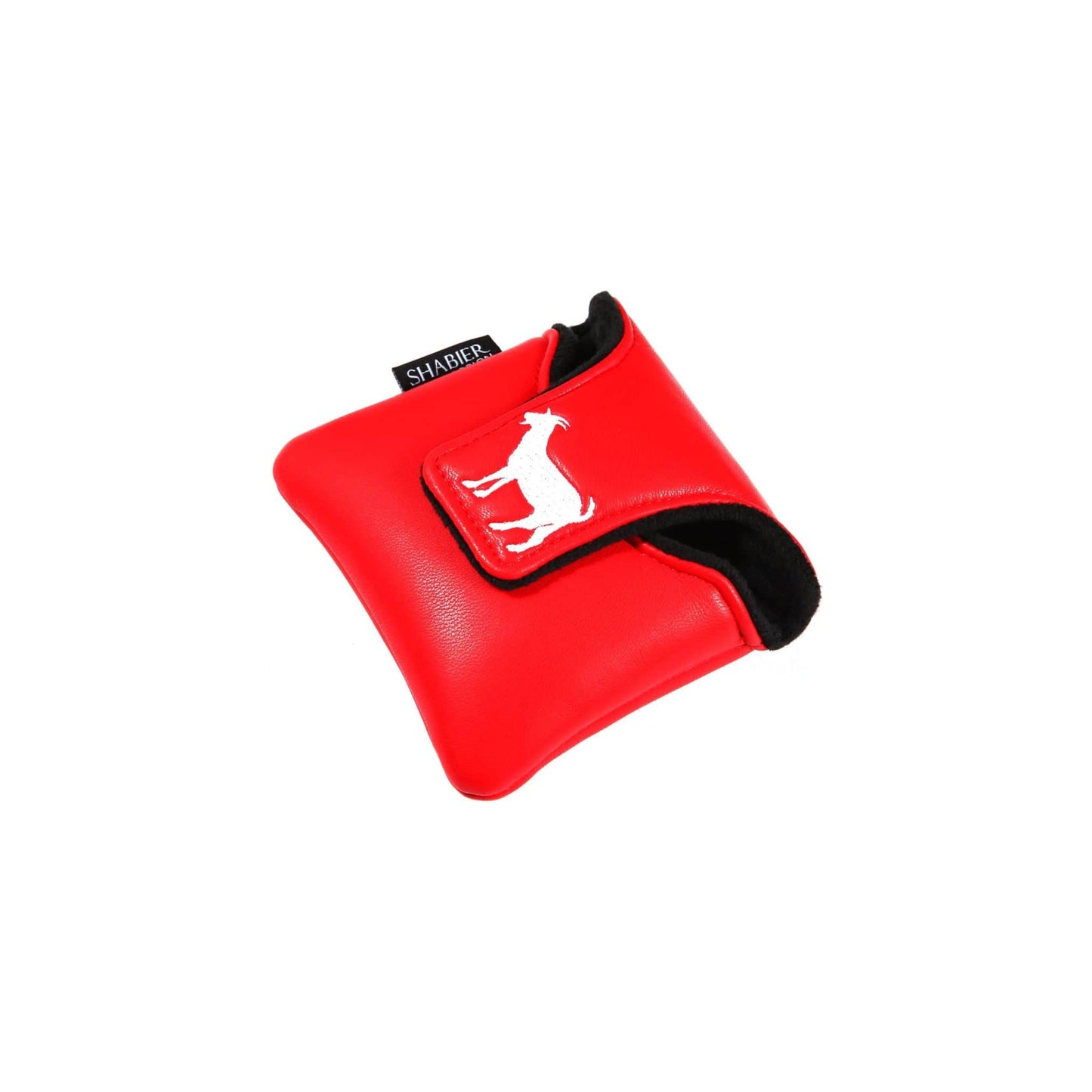 Couvre club pour putter de type maillet avec le numero 23 de Michael Jordan avec la couleur rouge des Chicago Bulls et la broderie The Goat à l'arrière sur la fermeture aimantée