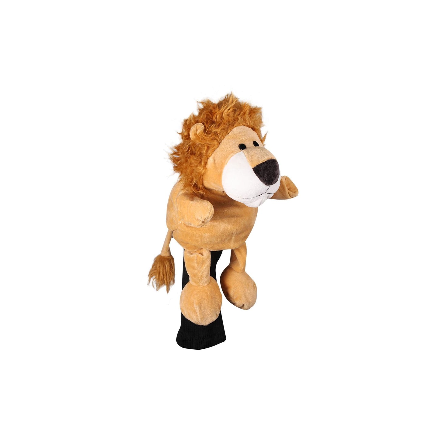 Couvre-bois "Simba Swing" – Peluche beige crinière rousse