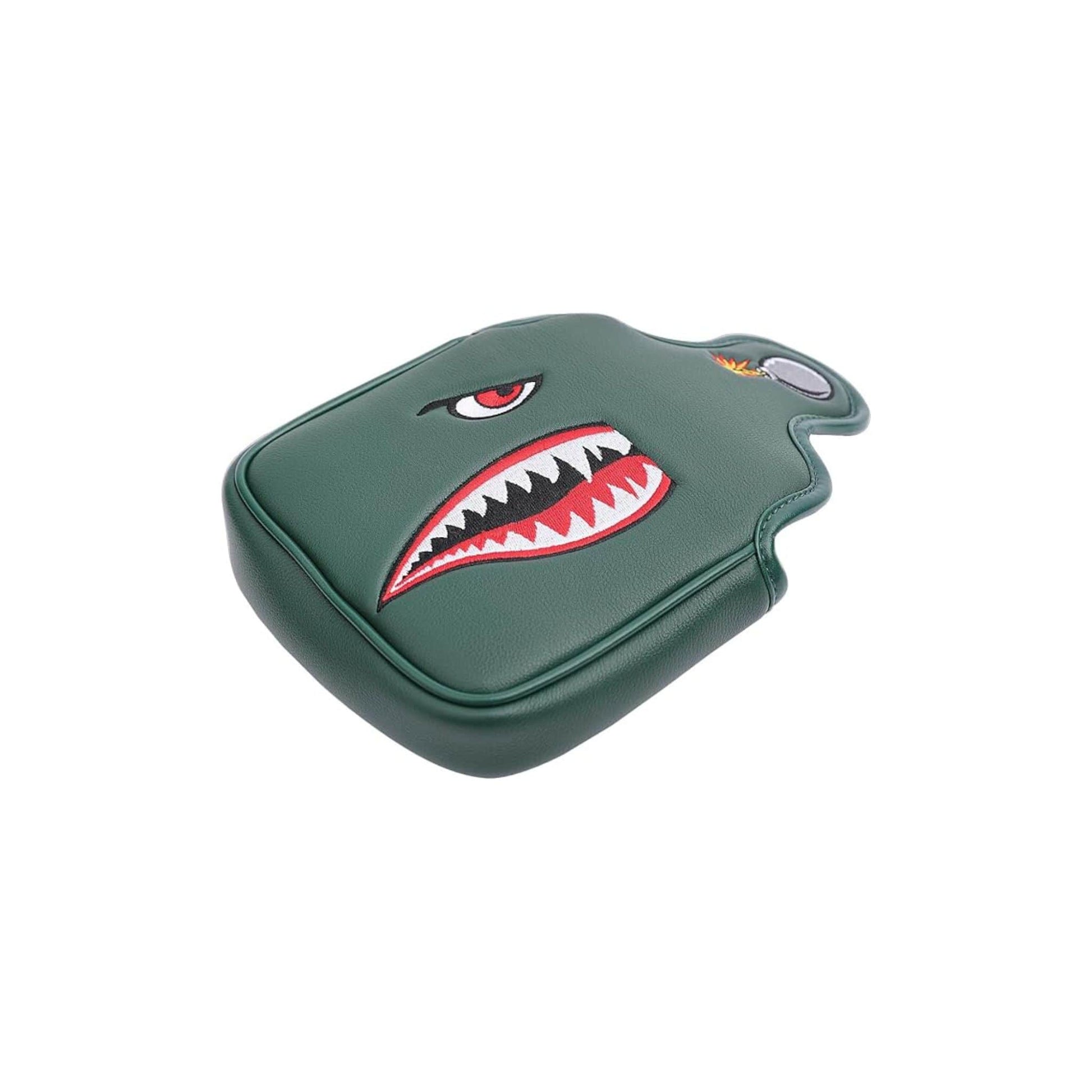 Couvre club premium pour putter de type maillet avec broderie Bomb squad en kaki milktaire