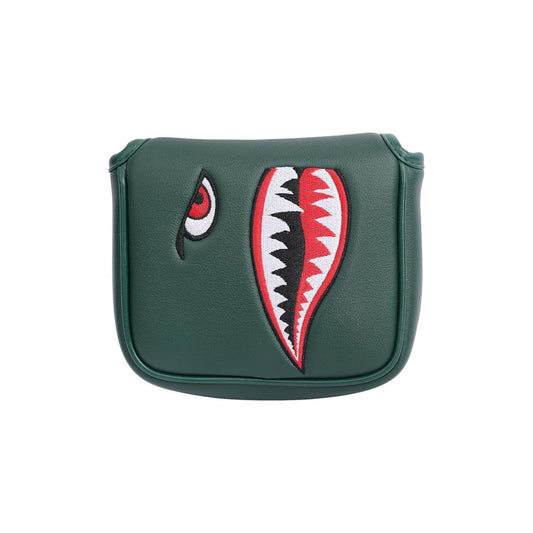 Couvre club pour putter de type maillet avec broderie Bomb squad en kaki milktaire