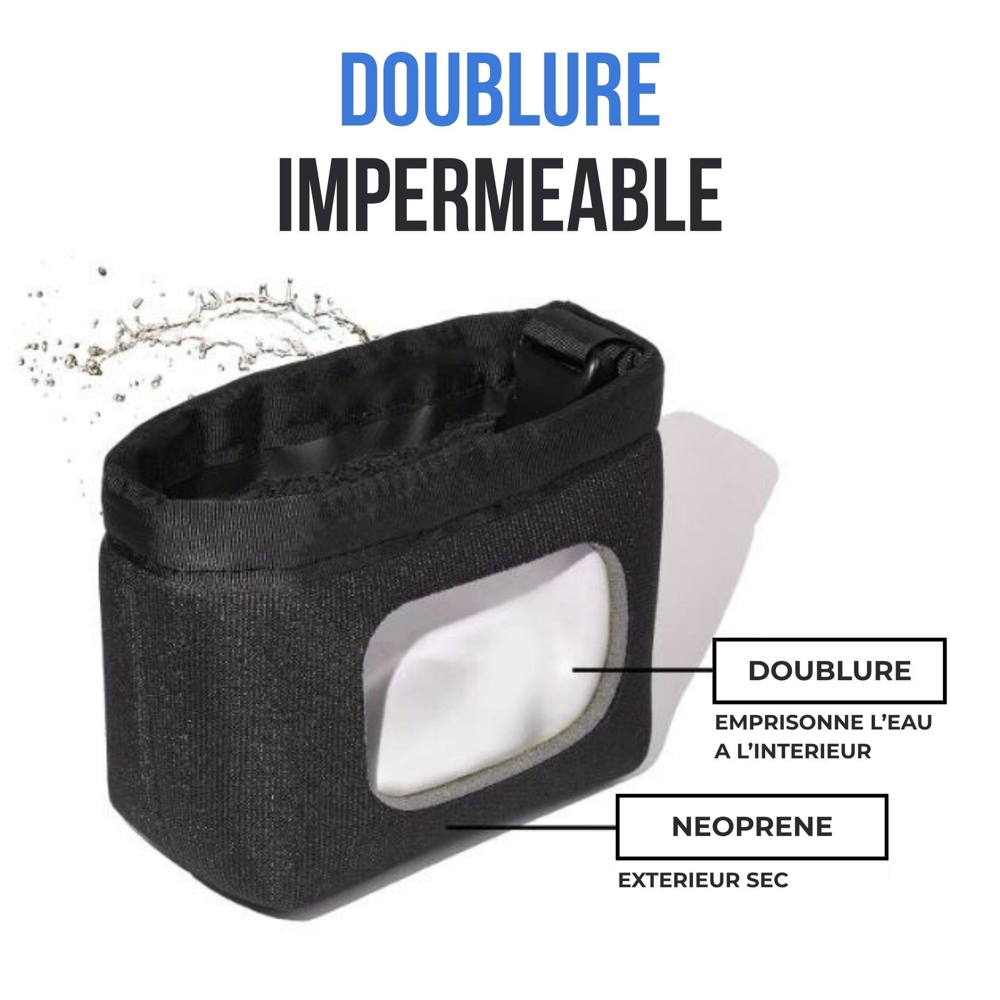 Poche nettoyante pour club et balles de golf CleanPocket doublure impermeable