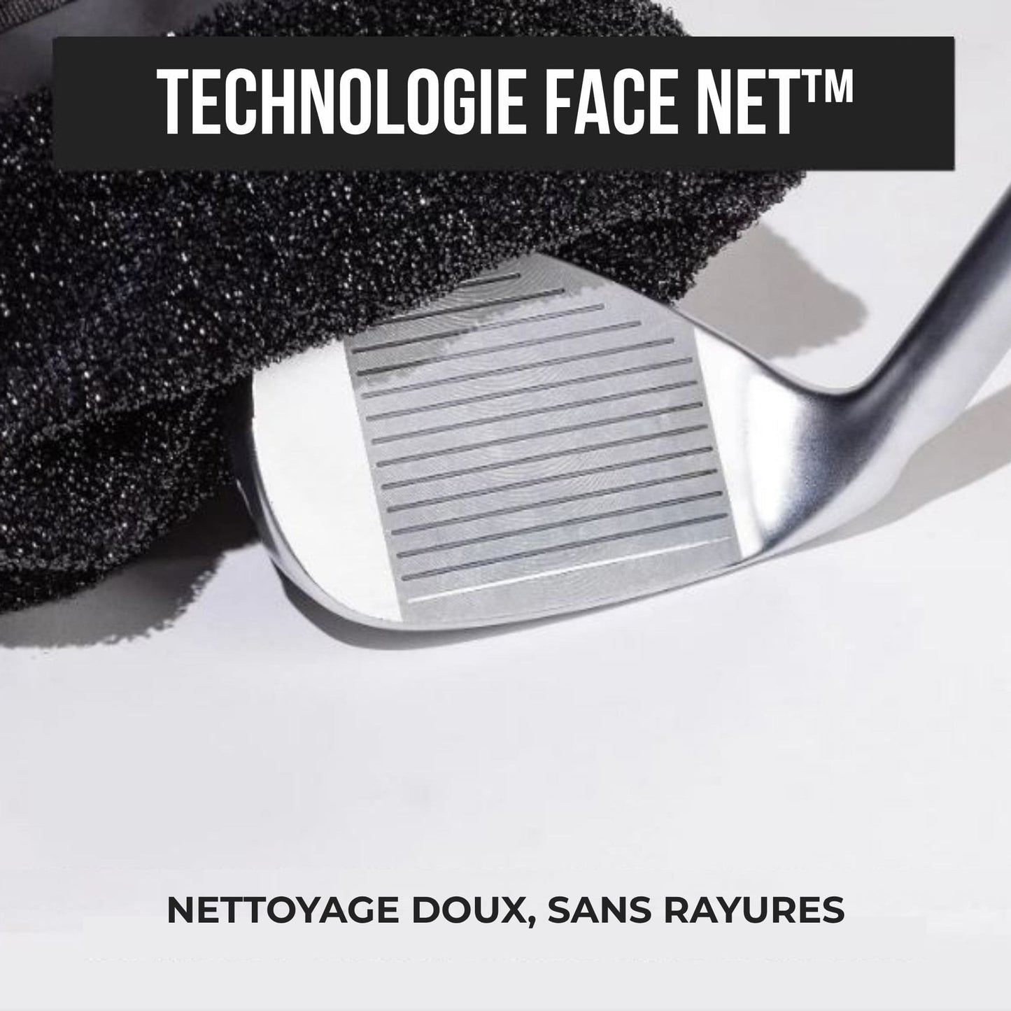 Poche nettoyante pour club et balles de golf CleanPocket technologie face net
