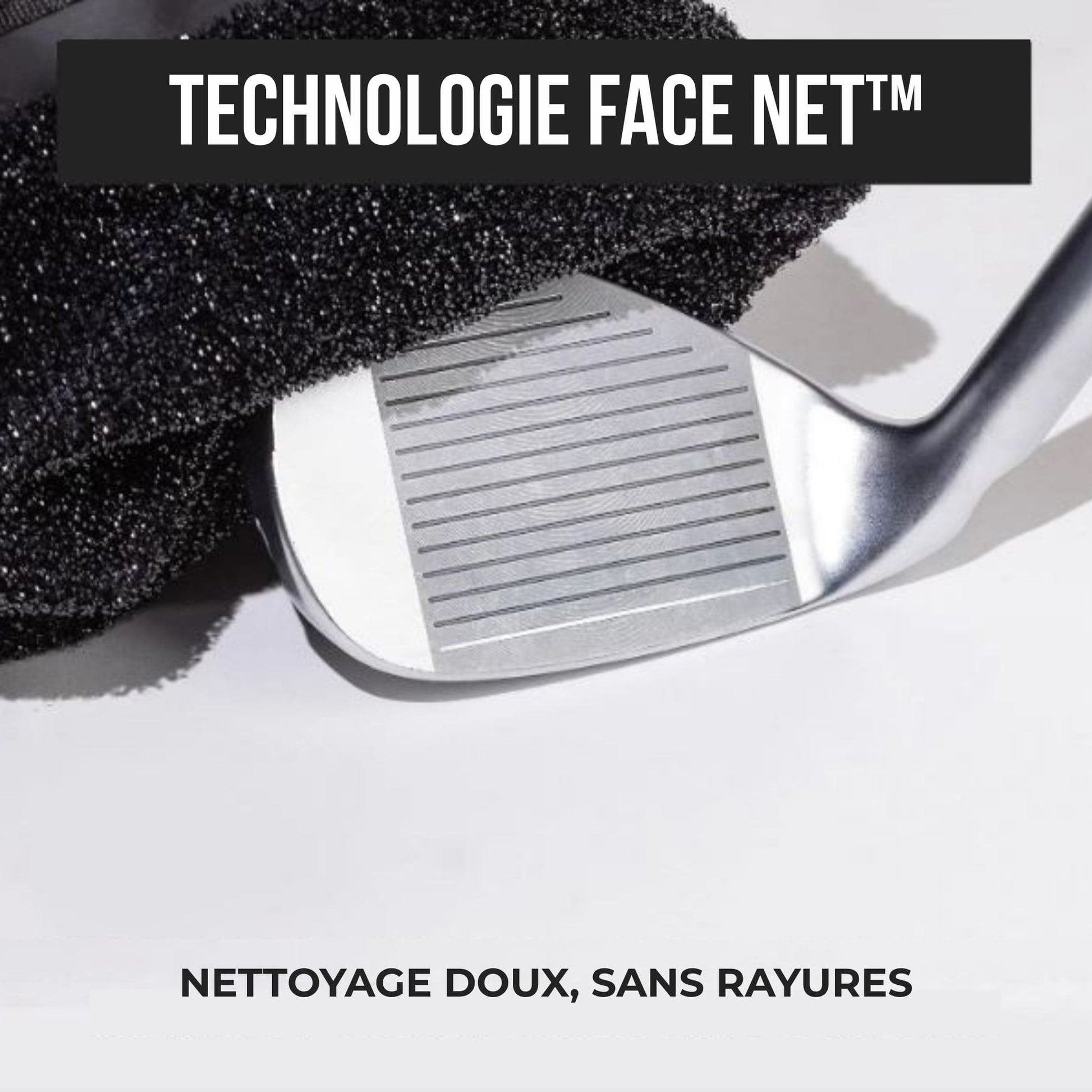 Poche nettoyante pour club et balles de golf CleanPocket technologie face net